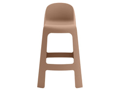 Bondi Outdoor Bar Stool – Mocha Brown | Solid Plastic (Set of 2)
