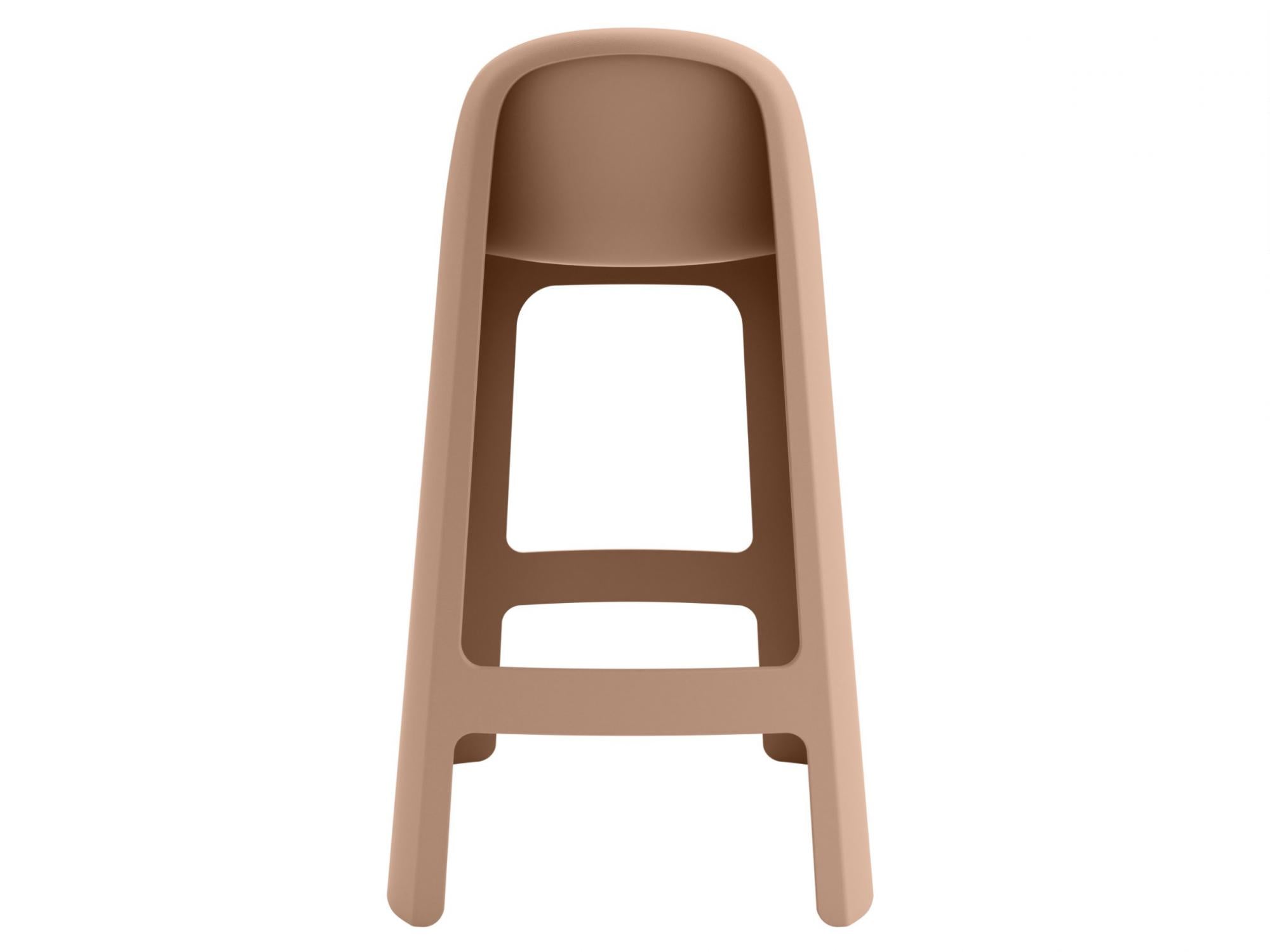 Bondi Outdoor Bar Stool – Mocha Brown | Solid Plastic (Set of 2)