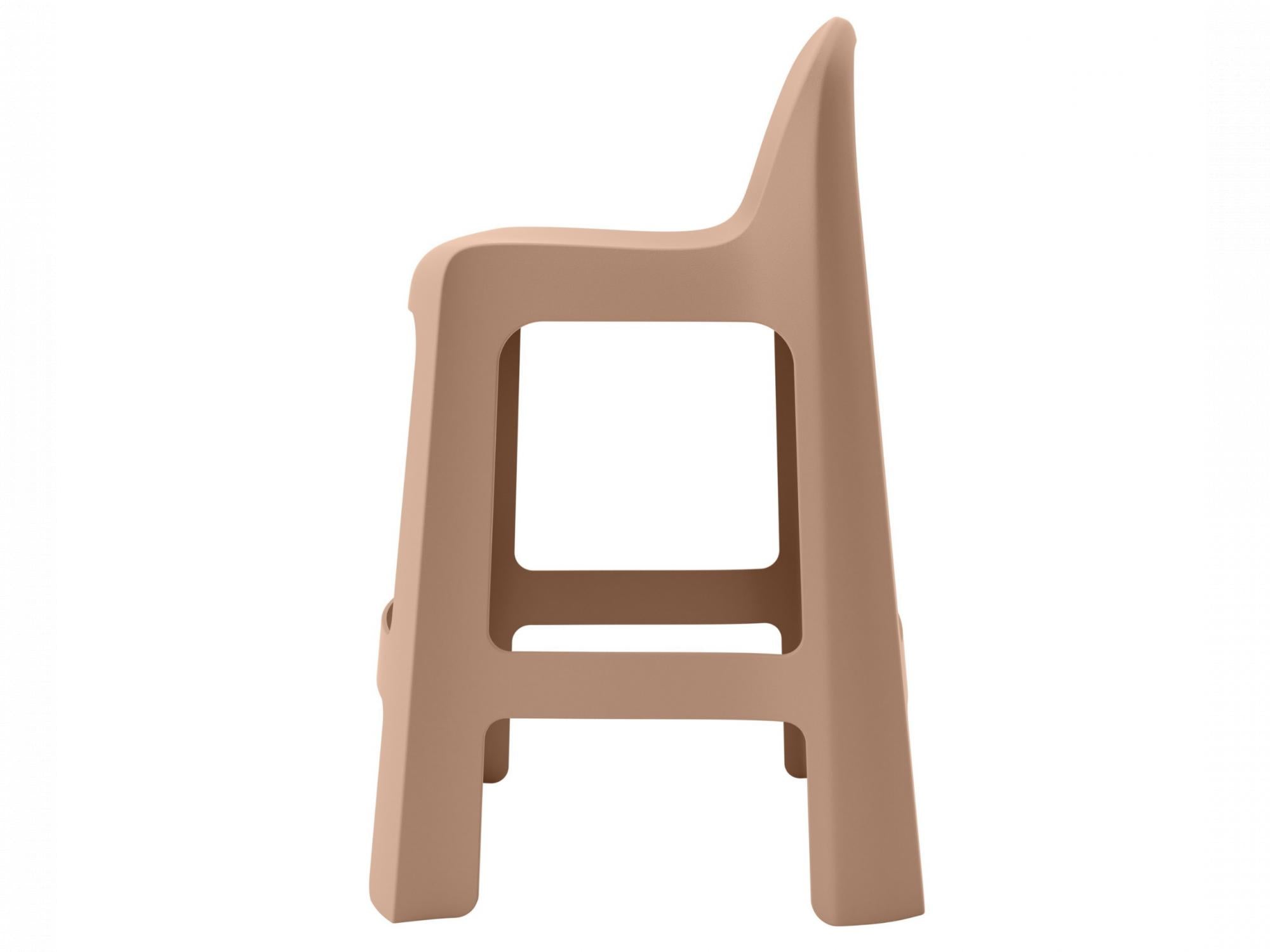 Bondi Outdoor Bar Stool – Mocha Brown | Solid Plastic (Set of 2)