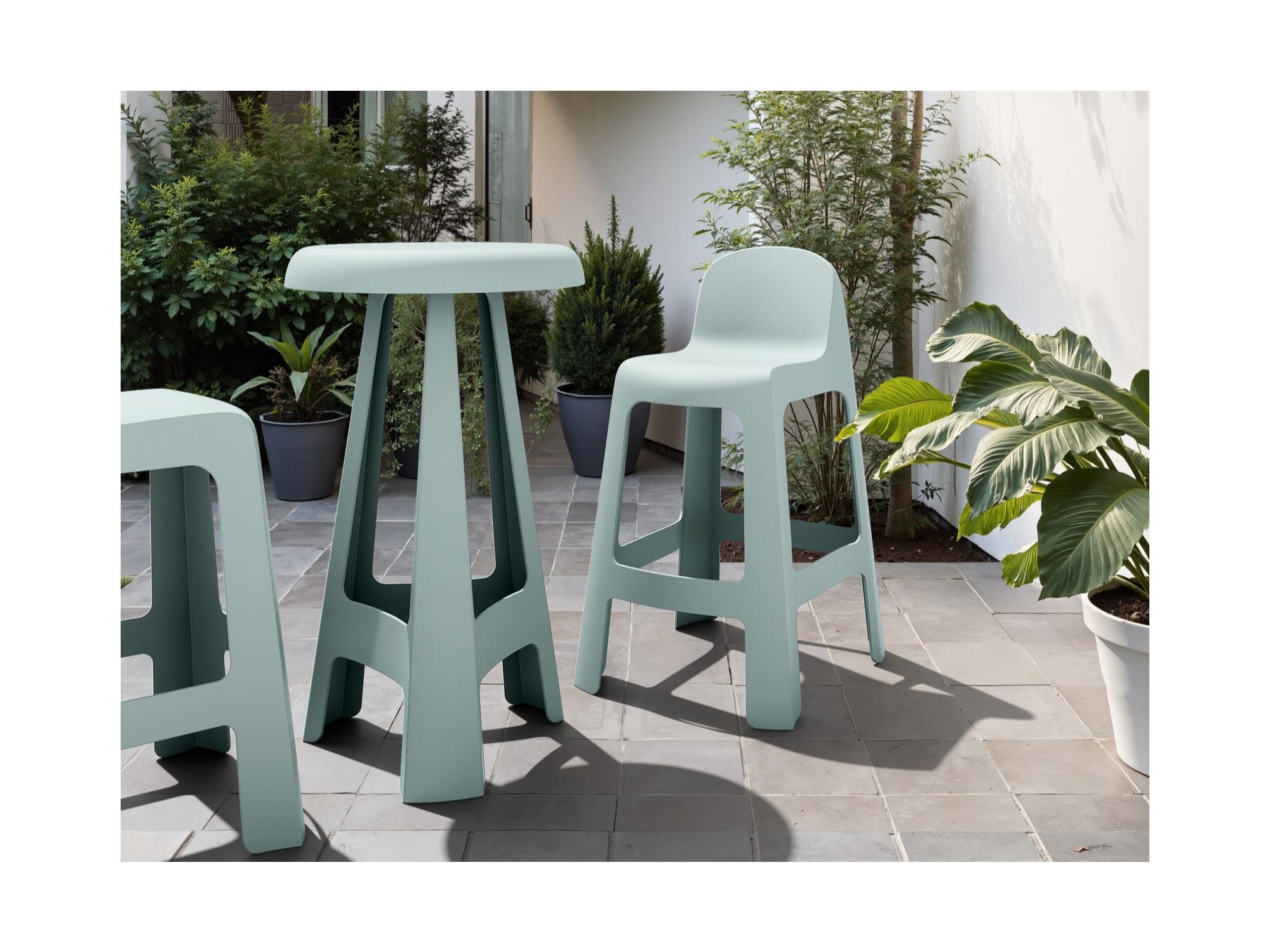 Bondi Bar Table – Celadon Green | Solid Plastic