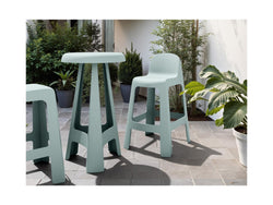 Bondi Bar Table – Celadon Green | Solid Plastic