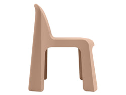 Bondi Dining Chair – Mocha Brown | Solid Plastic (Set of 2)