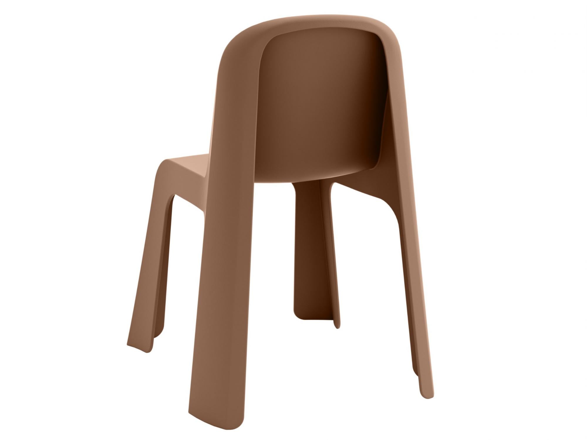 Bondi Dining Chair – Mocha Brown | Solid Plastic (Set of 2)