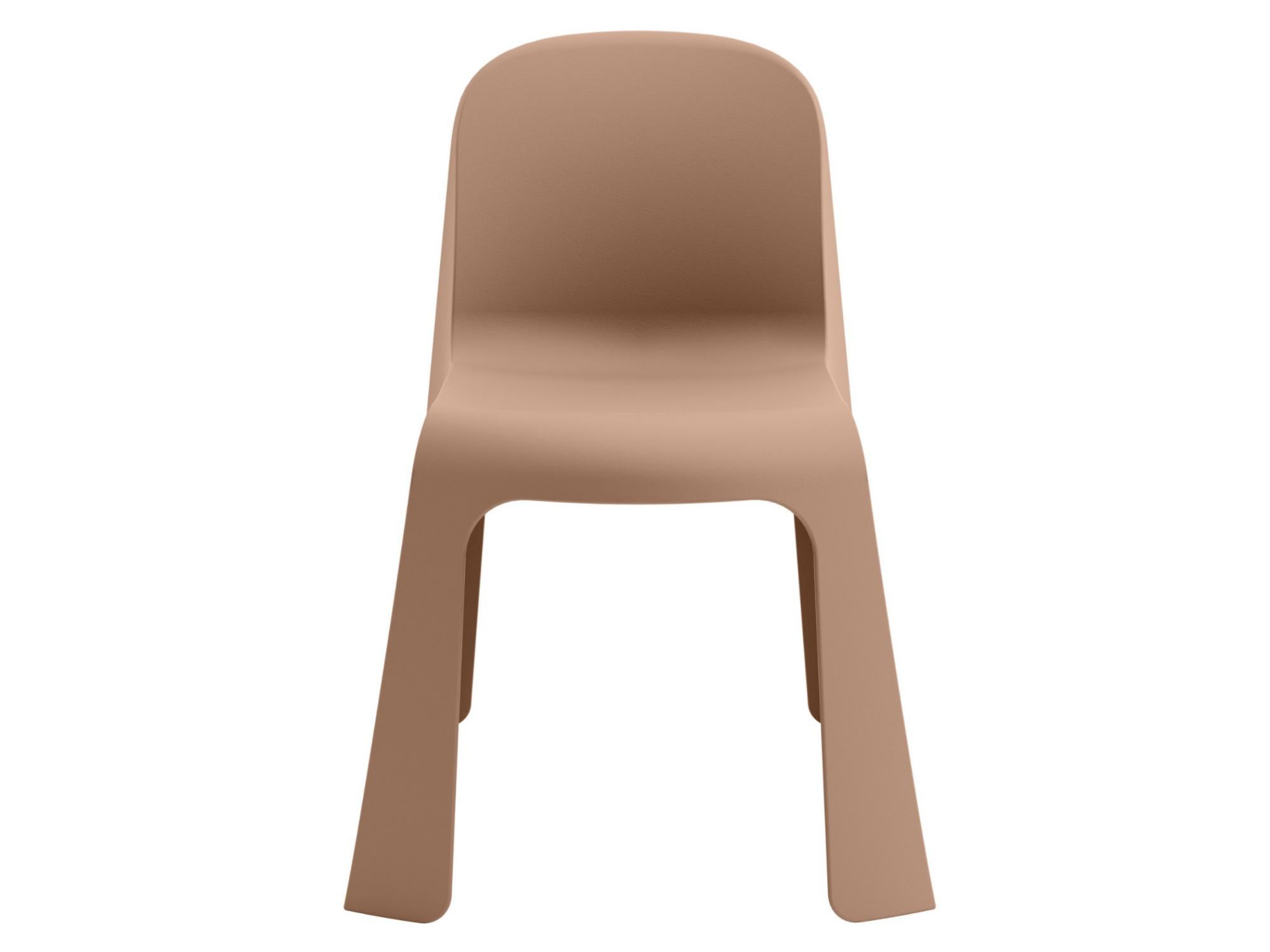 Bondi Dining Chair – Mocha Brown | Solid Plastic (Set of 2)