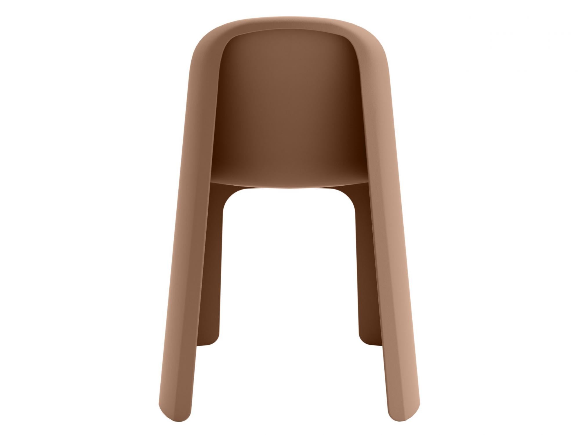 Bondi Dining Chair – Mocha Brown | Solid Plastic (Set of 2)