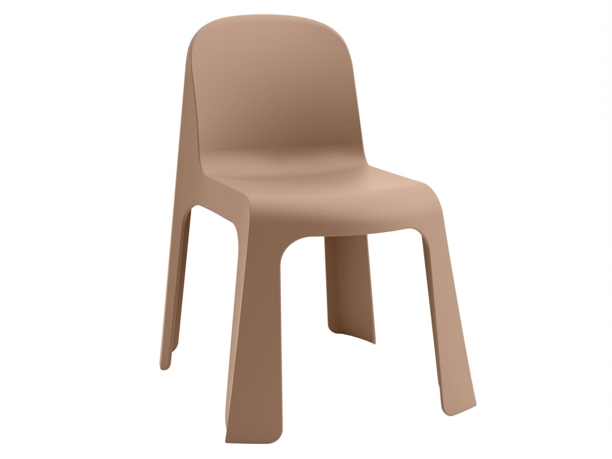 Bondi Dining Chair – Mocha Brown | Solid Plastic (Set of 2)