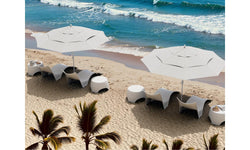 Bondi Lounger Side Table White