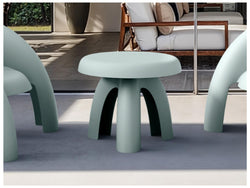 Bondi Outdoor Side Table – Celadon Green | Solid Plastic
