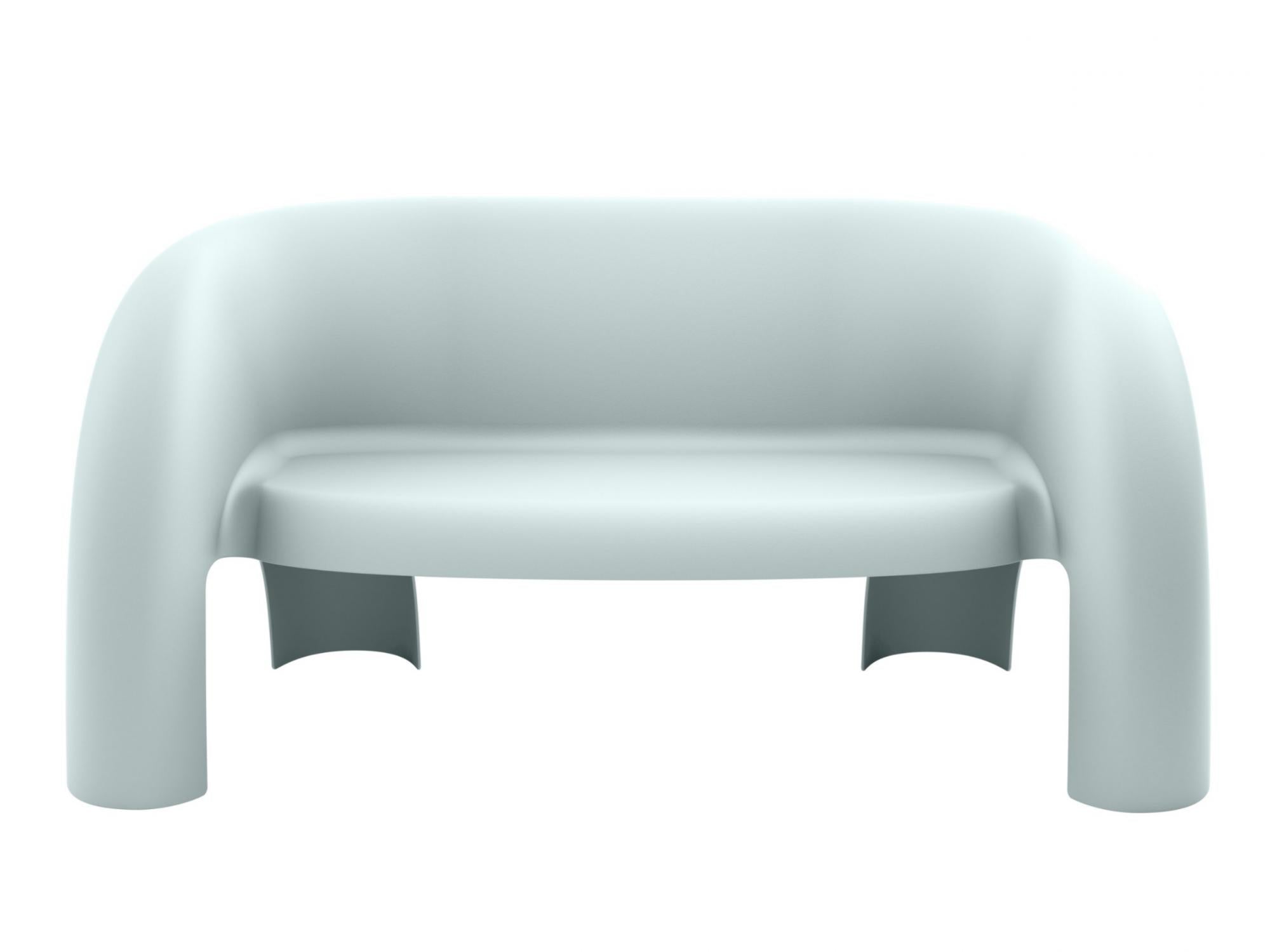 Bondi Outdoor Sofa – Celadon Green | Solid Plastic