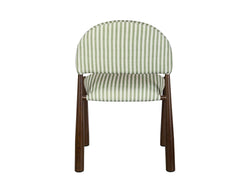 Egypt Dining Chair – Moss & Walnut | Fabric & Walnut-Effect Frame (Set of 2)