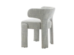Geneva Dining Chair – Blue Grey | Textured Fabric Upholstery (Set of 2)