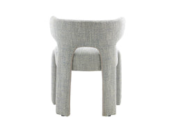 Geneva Dining Chair – Blue Grey | Textured Fabric Upholstery (Set of 2)