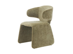 Helsinki Dining Chair – Olive | Textured Fabric Upholstery