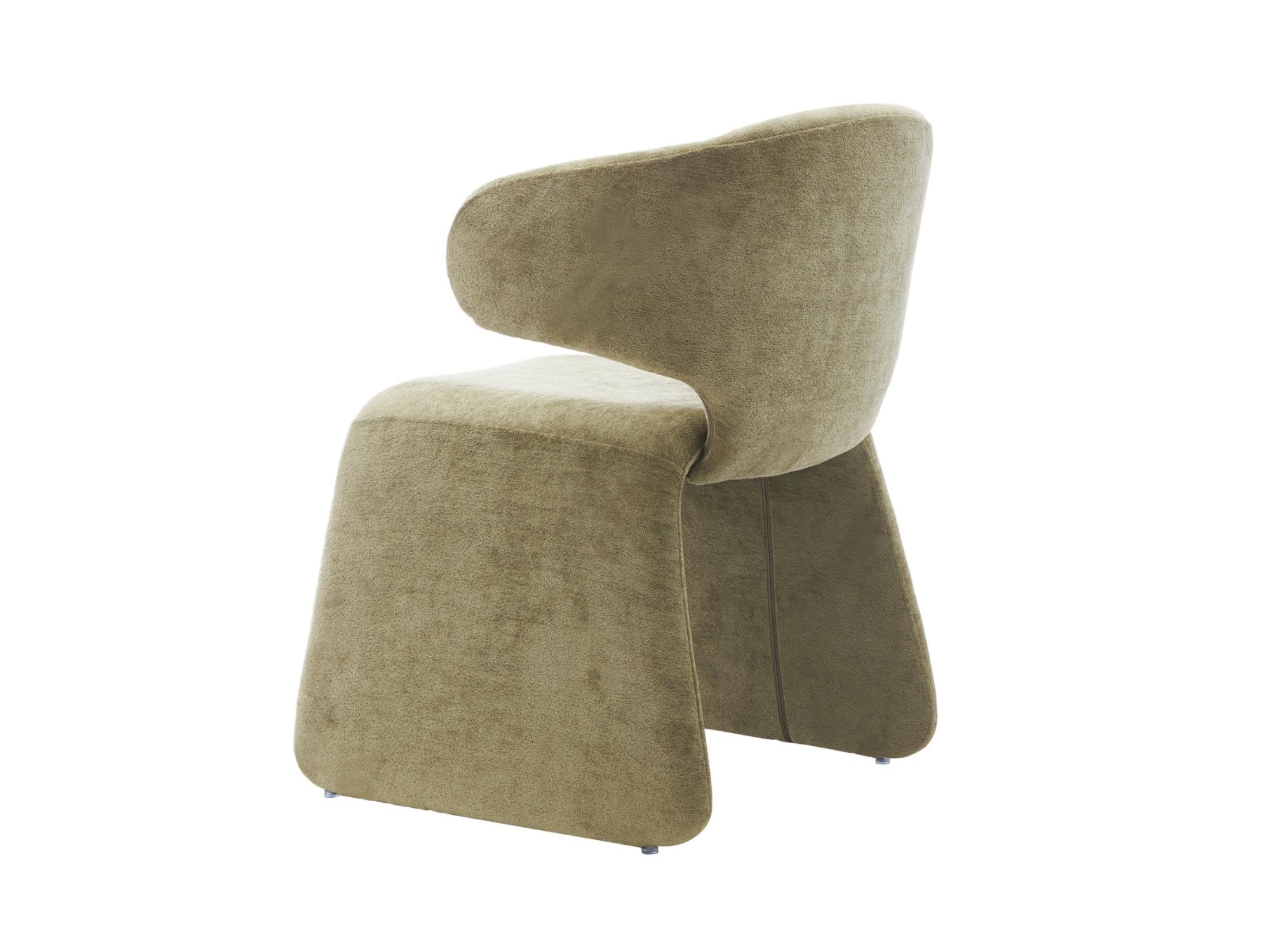 Helsinki Dining Chair – Olive | Textured Fabric Upholstery
