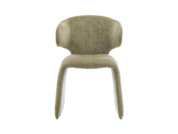 Helsinki Dining Chair – Olive | Textured Fabric Upholstery