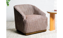 Austin Swivel Occasional Chair Chestnut