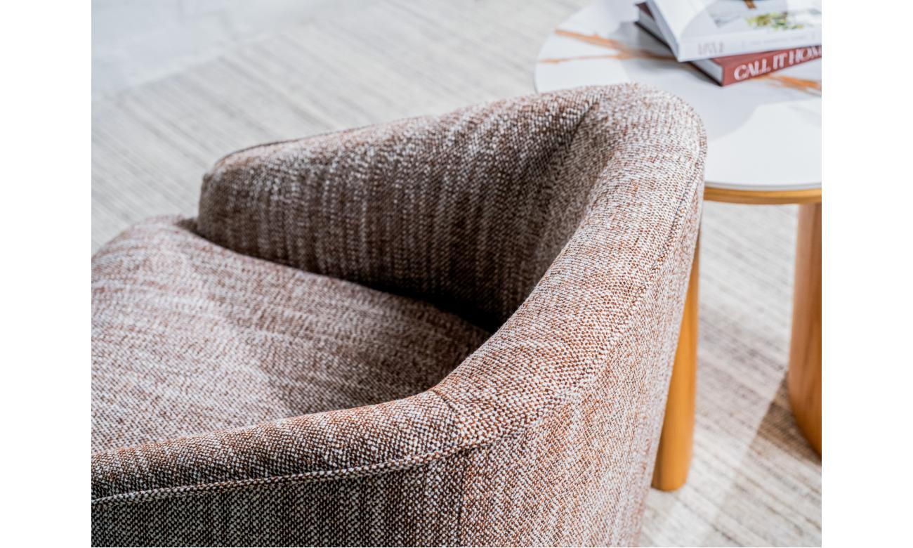 Austin Swivel Occasional Chair Chestnut