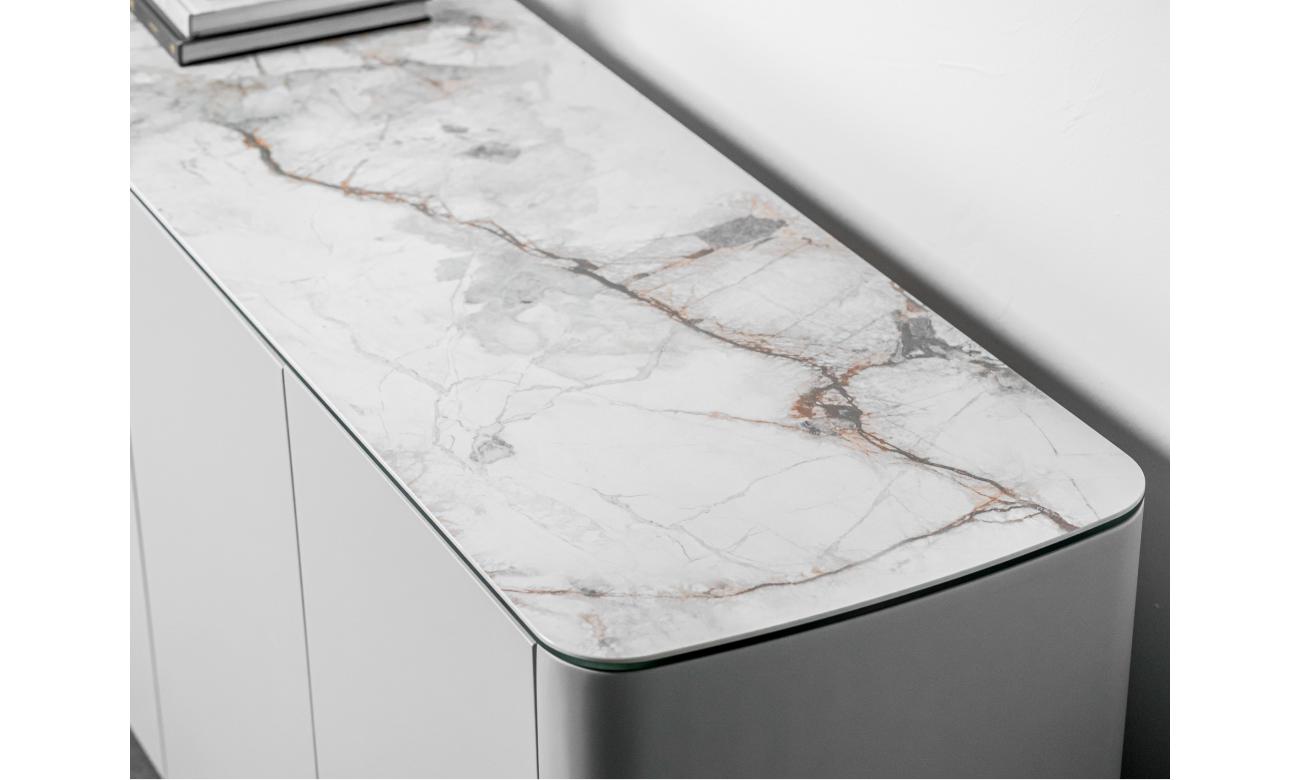 Messina Sideboard Milan White Marble