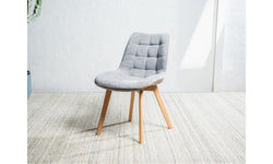 Forest Dining Chair Light Grey/ Natural (Set of 4)