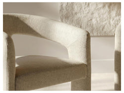 Princeton Dining Chair – Sand | Linen Fabric Upholstery (Set of 2)