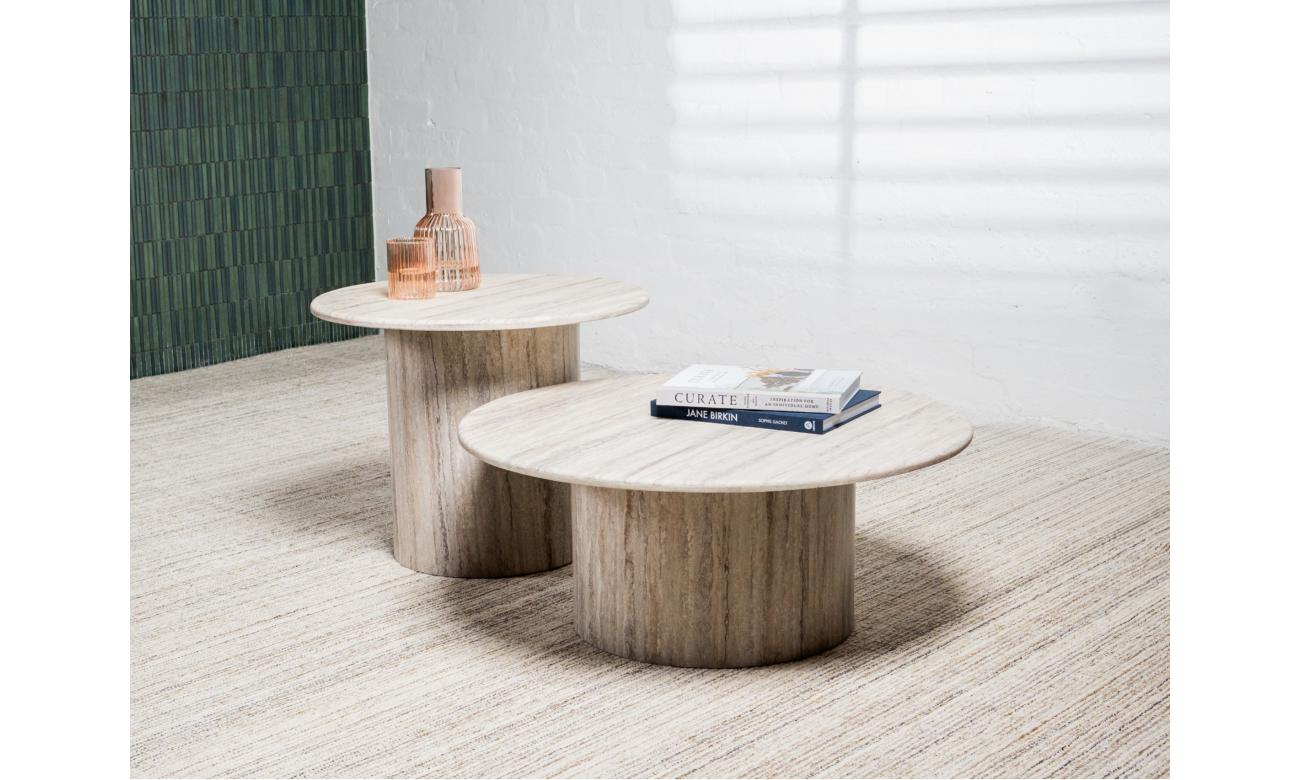 Seoul Side Table Grey Marble