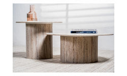 Seoul Side Table Grey Marble