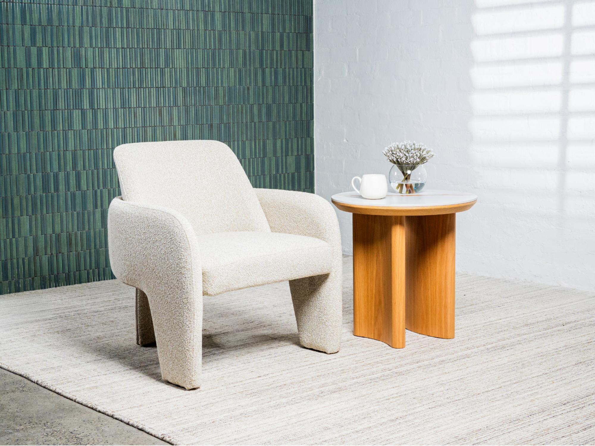 Zurich Occasional Chair – Sahara | Chenille Fabric