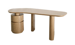 Trento Desk – Light Walnut | White Oak Veneer