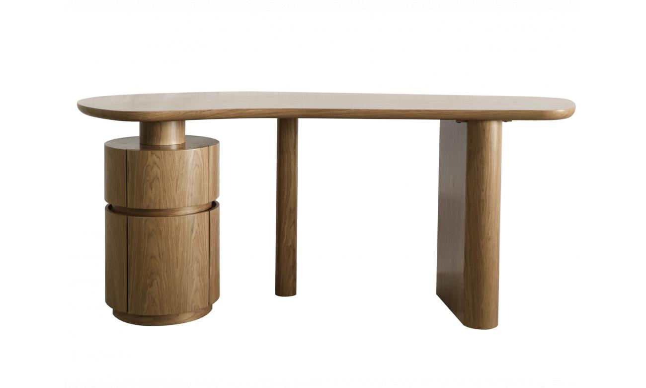 Trento Desk – Light Walnut | White Oak Veneer