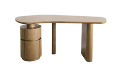 Trento Desk – Light Walnut | White Oak Veneer