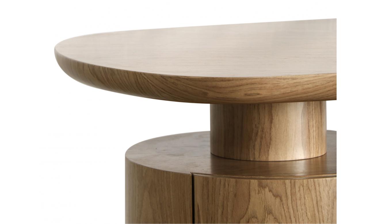 Trento Desk – Light Walnut | White Oak Veneer