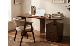 Urbino Desk – Dark Walnut | White Oak Veneer