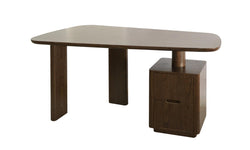 Urbino Desk – Dark Walnut | White Oak Veneer