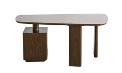 Urbino Desk – Dark Walnut | White Oak Veneer