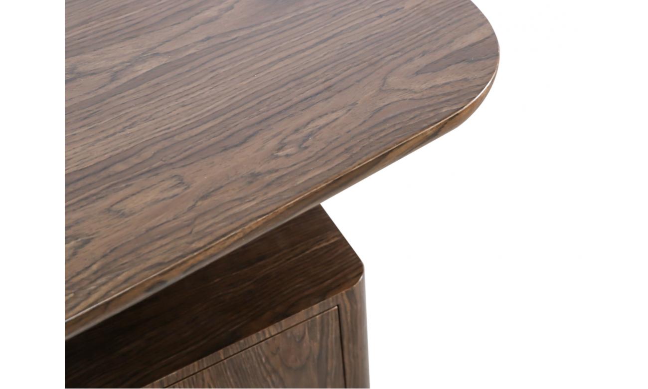 Urbino Desk – Dark Walnut | White Oak Veneer
