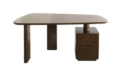 Urbino Desk – Dark Walnut | White Oak Veneer