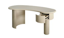 Macao Desk – Creamy Latte | Matte Polyurethane Finish