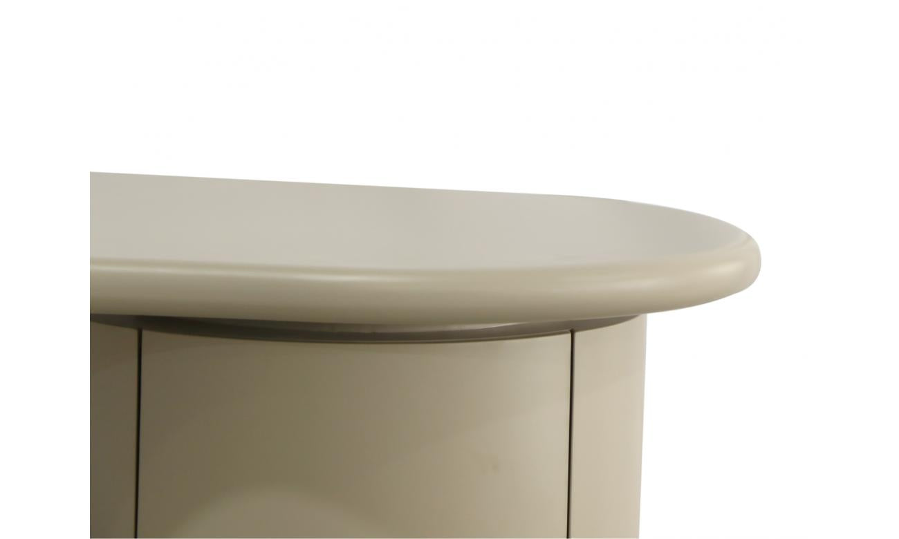 Macao Desk – Creamy Latte | Matte Polyurethane Finish