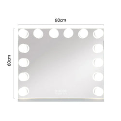 Marilyn Hollywood Vanity Mirror Pro - Tabletop or Wall Mount Vanity Mirror 80 x 60cm