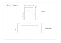 Meiko Reception Desk Oak Panels With White Top 210cm