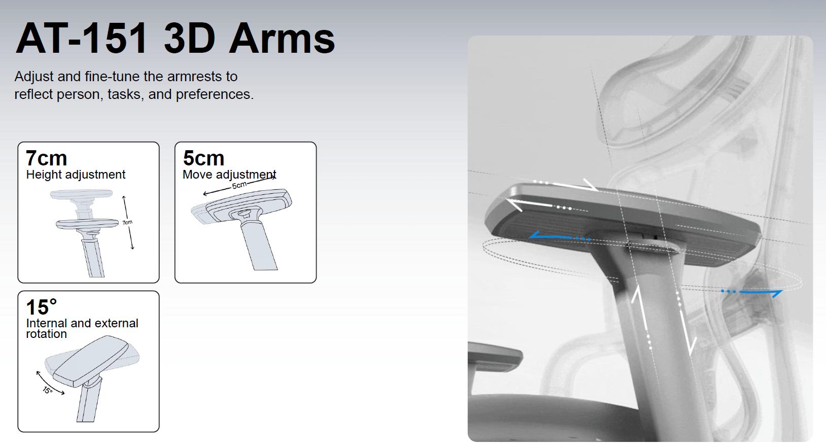 Alpha High Back Ergonomic Mesh Chair – Black Frame with Footrest