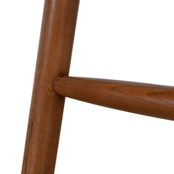 Ceilo 65cm Walnut Bar Stool - Verona Ivory