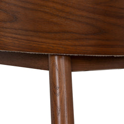 Ceilo 65cm Walnut Bar Stool - Verona Ivory