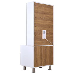 F C Wooden Mandir with doors 5' x 2'