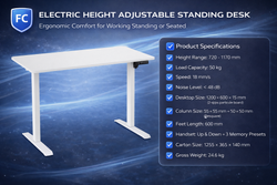 Berlin Kento-DD Sit-Stand Desk – Smart, Simple, Ergonomic- by FC