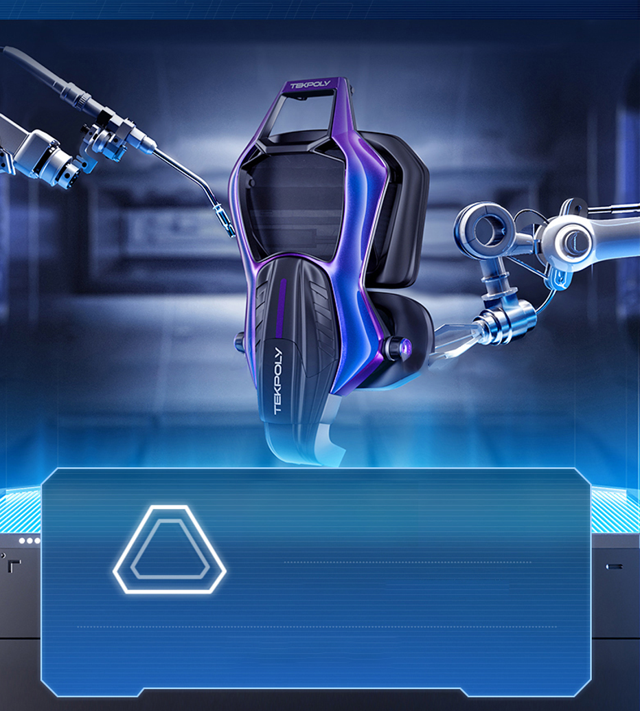 Breezy DuoFlex Synchronized Ergonomic Gaming Mesh Chair– by FC