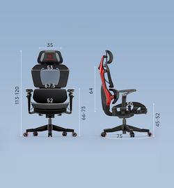 Breezy DuoFlex Synchronized Ergonomic Gaming Mesh Chair– by FC