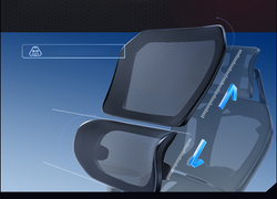 Breezy DuoFlex Synchronized Ergonomic Gaming Mesh Chair– by FC