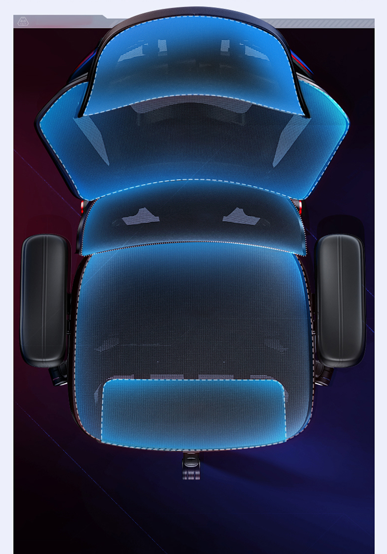 Breezy DuoFlex Synchronized Ergonomic Gaming Mesh Chair– by FC