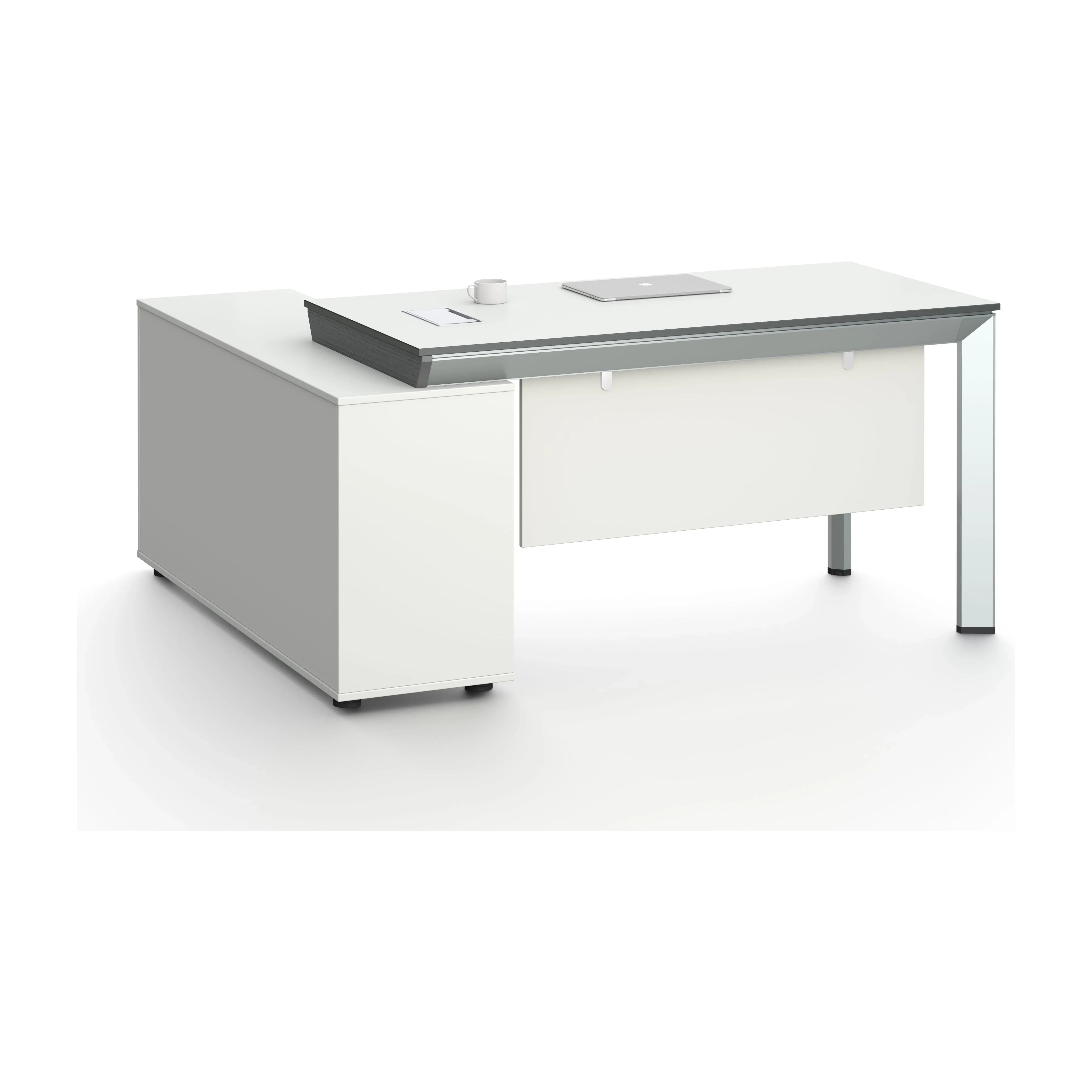 Nova Executive Desk 1.6m -White & Grey
